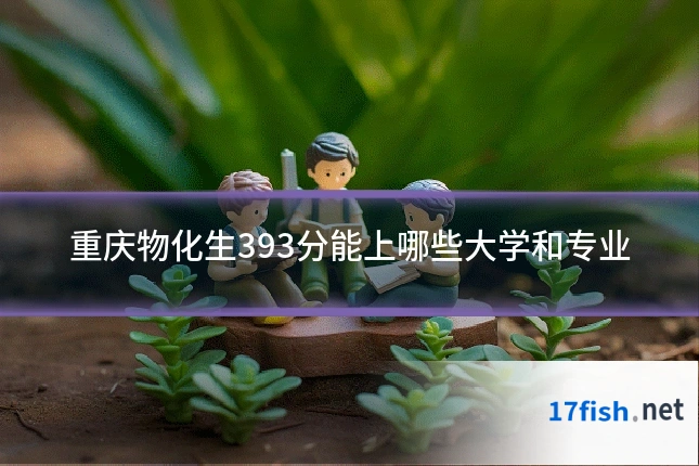 重庆物化生393分能上哪些大学和专业