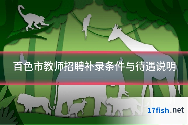 百色市教师招聘补录条件与待遇说明