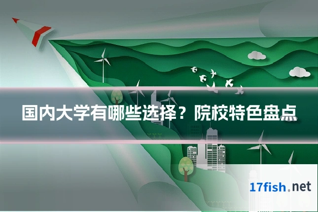 国内大学有哪些选择?院校特色盘点