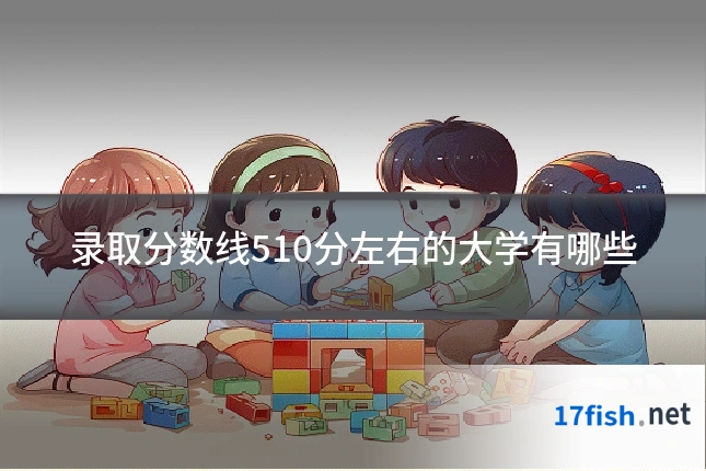 录取分数线510分左右的大学有哪些
