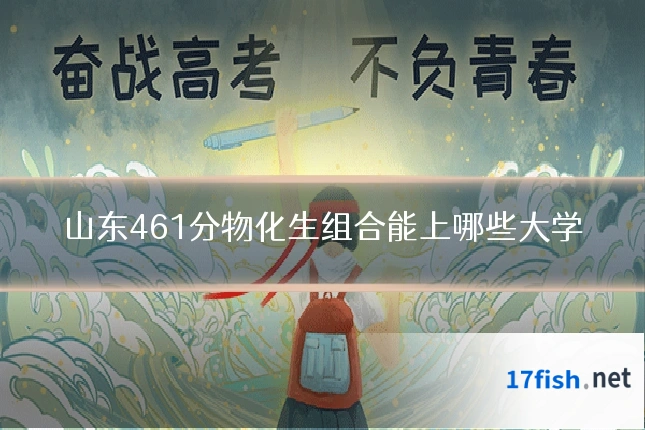 山东461分物化生组合能上哪些大学