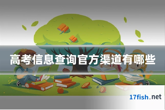 高考信息查询官方渠道有哪些