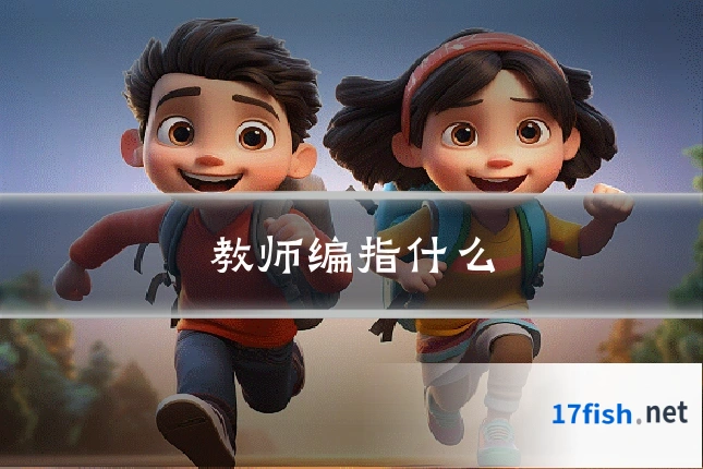 教师编指什么
