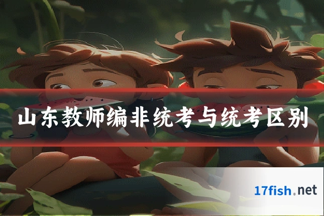 山东教师编非统考与统考区别
