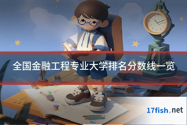 全国金融工程专业大学排名分数线一览