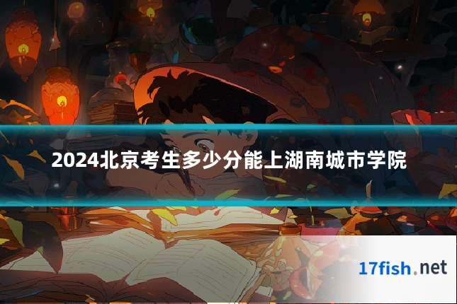 2024北京考生多少分能上湖南城市学院