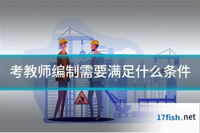 考教师编制需要满足什么条件