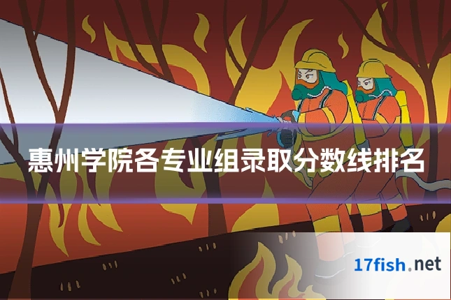 惠州学院各专业组录取分数线排名