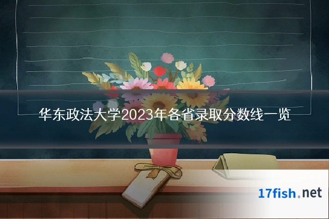 华东政法大学2023年各省录取分数线一览