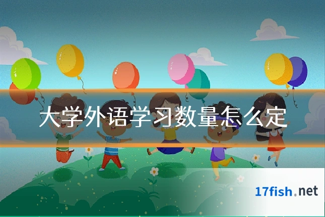大学外语学习数量怎么定