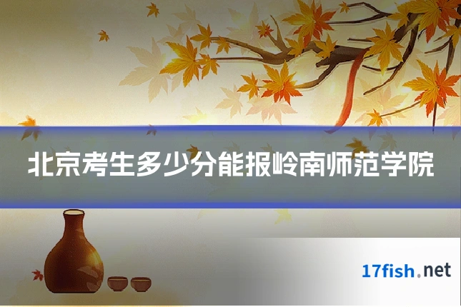 北京考生多少分能报岭南师范学院