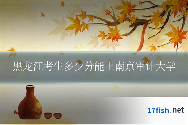 黑龙江考生多少分能上南京审计大学