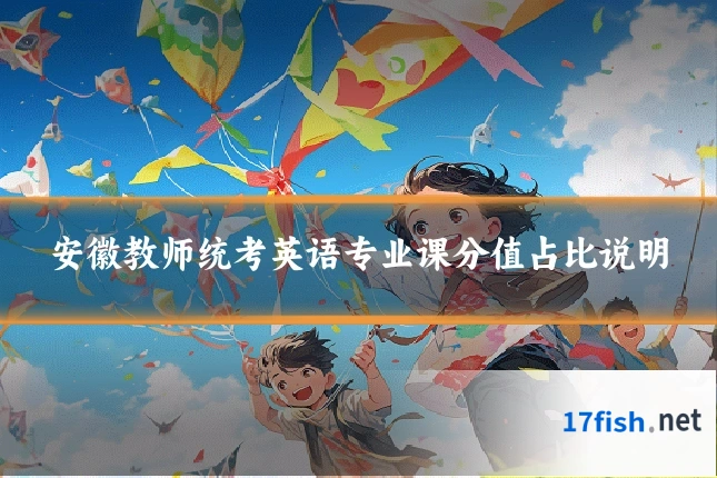 安徽教师统考英语专业课分值占比说明
