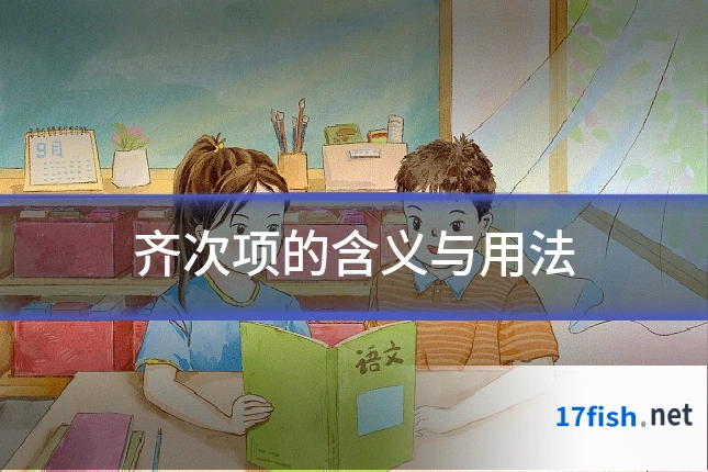 齐次项的含义与用法