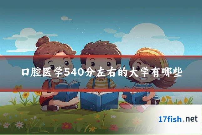 口腔医学540分左右的大学有哪些