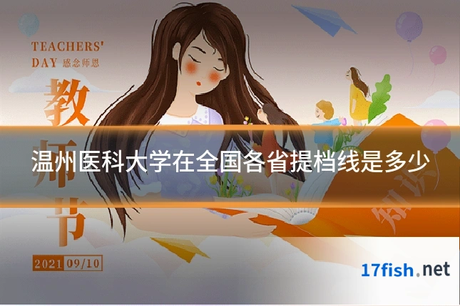 温州医科大学在全国各省提档线是多少