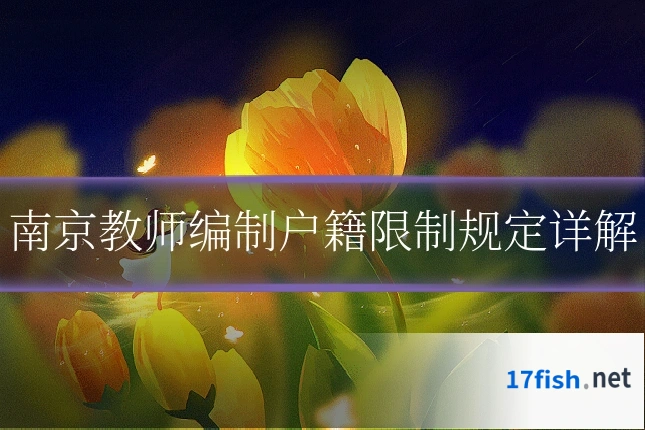 南京教师编制户籍限制规定详解