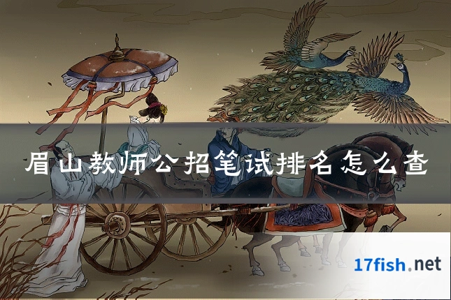 眉山教师公招笔试排名怎么查