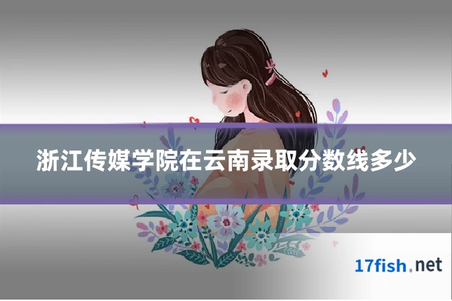 浙江传媒学院在云南录取分数线多少