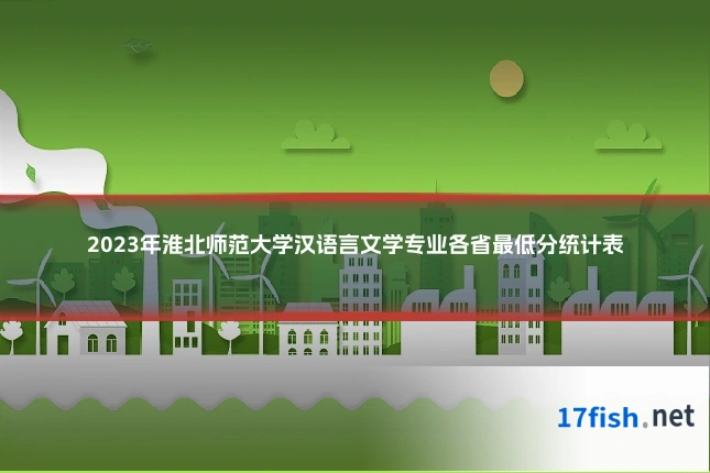 2023年淮北师范大学汉语言文学专业各省最低分统计表