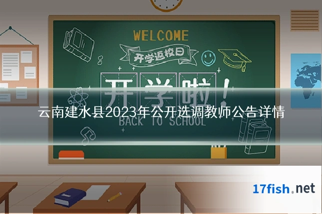 云南建水县2023年公开选调教师公告详情