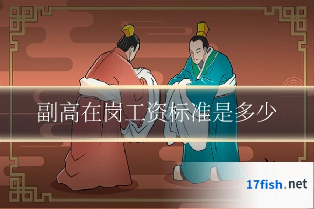 副高在岗工资标准是多少