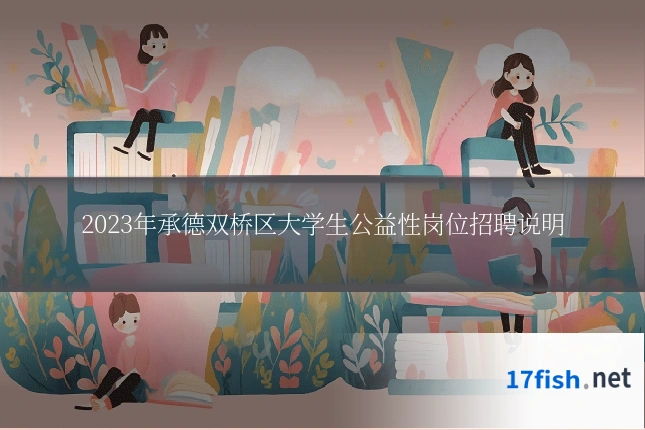 2023年承德双桥区大学生公益性岗位招聘说明