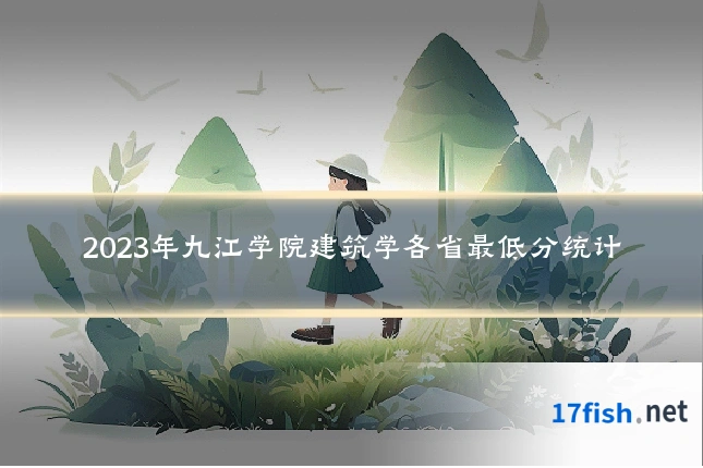 2023年九江学院建筑学各省最低分统计