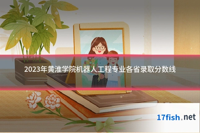 2023年黄淮学院机器人工程专业各省录取分数线