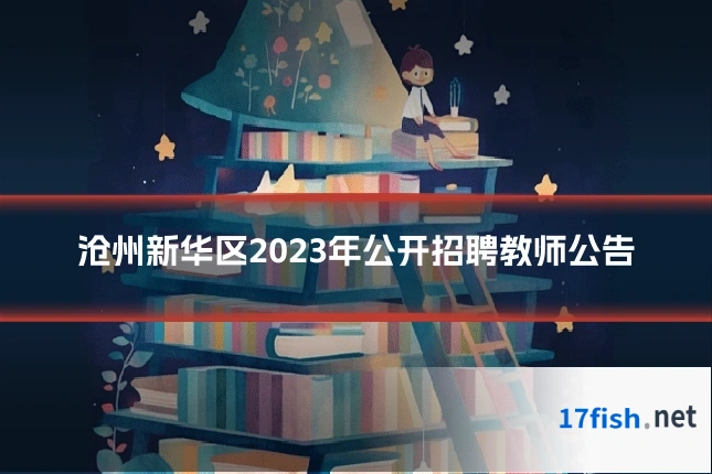 沧州新华区2023年公开招聘教师公告