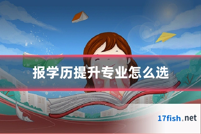 报学历提升专业怎么选