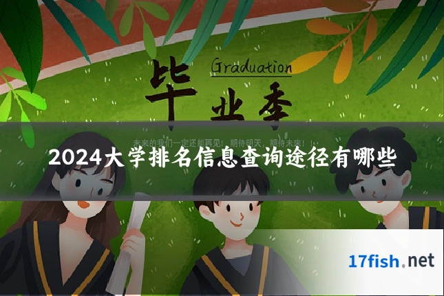 2024大学排名信息查询途径有哪些