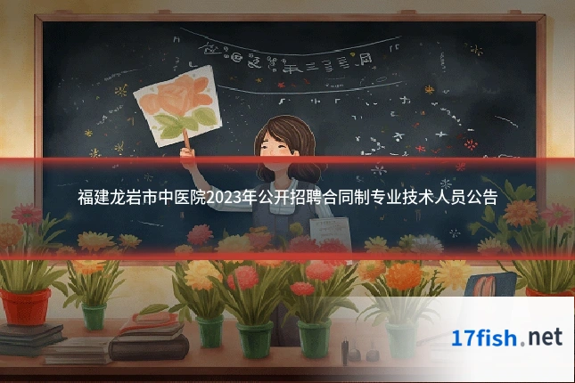 福建龙岩市中医院2023年公开招聘合同制专业技术人员公告