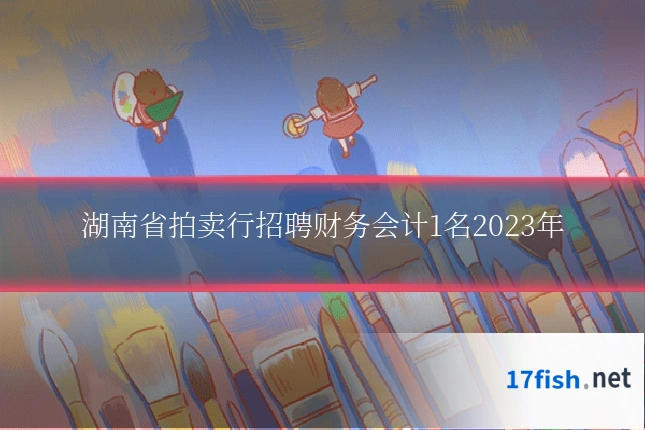 湖南省拍卖行招聘财务会计1名2023年