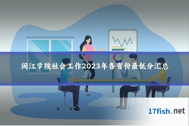闽江学院社会工作2023年各省份最低分汇总