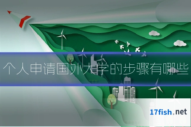 个人申请国外大学的步骤有哪些