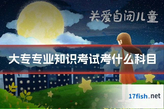 大专专业知识考试考什么科目
