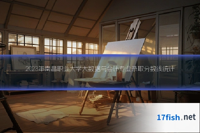 2023年南昌职业大学大数据与会计专业录取分数线统计