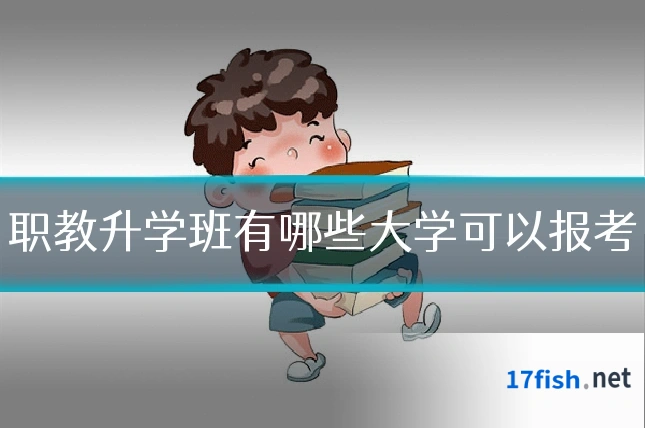 职教升学班有哪些大学可以报考