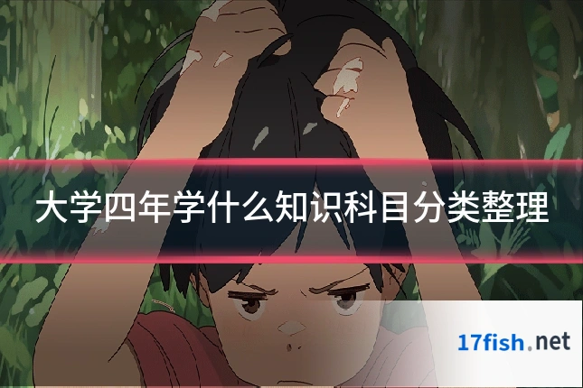 大学四年学什么知识科目分类整理