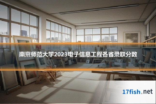 南京师范大学2023电子信息工程各省录取分数