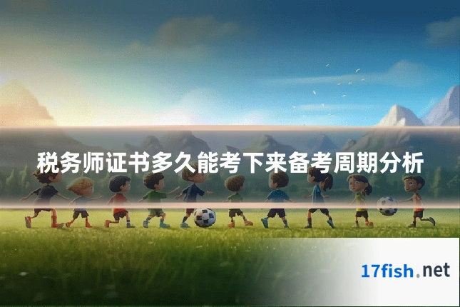 税务师证书多久能考下来备考周期分析