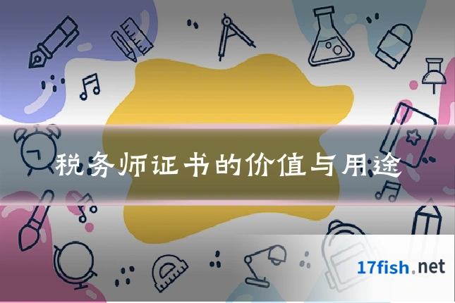 税务师证书的价值与用途