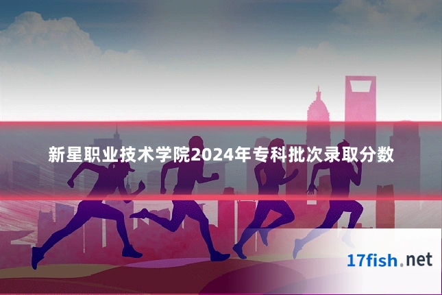 新星职业技术学院2024年专科批次录取分数