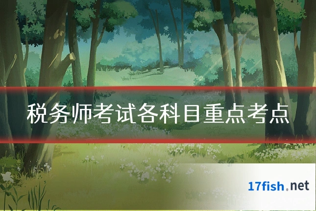 税务师考试各科目重点考点