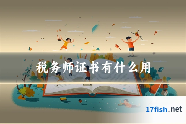 税务师证书有什么用