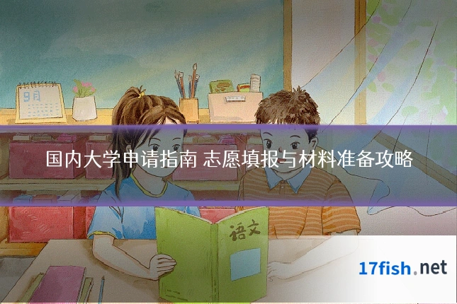 国内大学申请指南 志愿填报与材料准备攻略