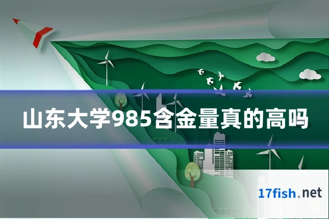 山东大学985含金量真的高吗
