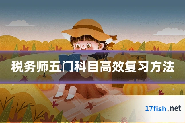 税务师五门科目高效复习方法