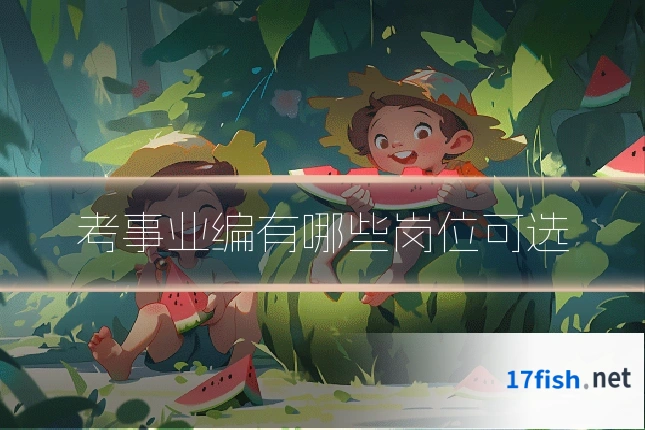 考事业编有哪些岗位可选
